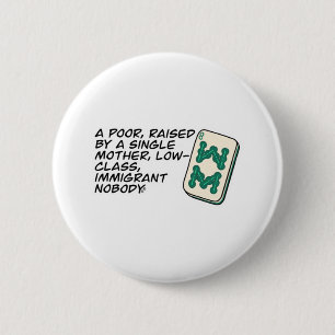 Crazy Rich Asians Mahjong scene quote Classic 6 Cm Round Badge