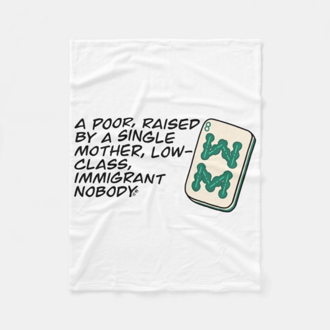 Crazy Rich Asians Mahjong scene quote Classic Fleece Blanket (Front)