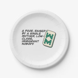 Crazy Rich Asians Mahjong scene quote Classic Paper Plate