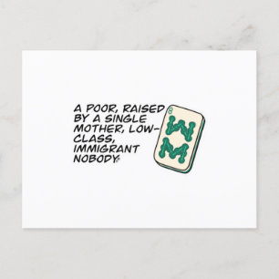 Crazy Rich Asians Mahjong scene quote Classic Postcard