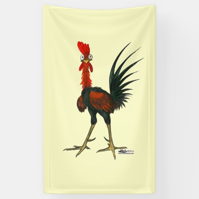 Crazy Rooster Banner (Vertical)