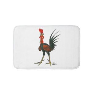 Crazy Rooster Bath Mat