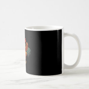 Crazy Rooster Kicking Grain Funny Farm Chicken _1 Coffee Mug