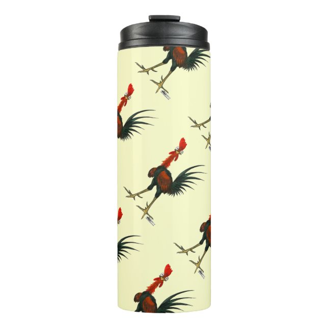 Crazy Rooster Thermal Tumbler (Front)