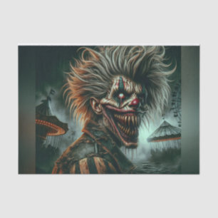 Crazy Scary Halloween Clown Decoupage Paper