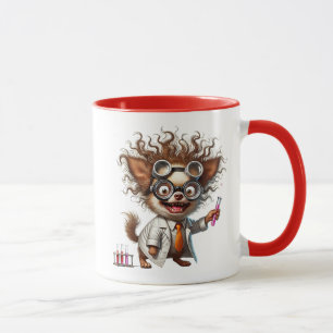 Crazy science dog in full experience. mug