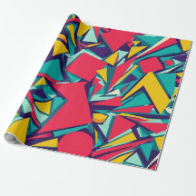 Crazy Shapes Wrapping Paper
