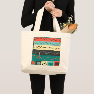 Crazy Sheet Music by Shirley Taylor Large Tote Bag