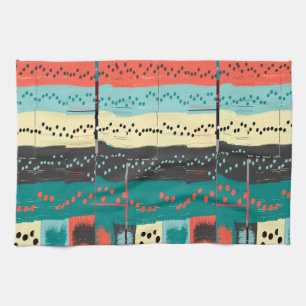 Crazy Sheet Music by Shirley Taylor Tea Towel