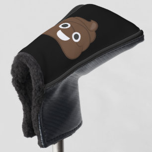 Crazy Silly Brown Poop Emoji Golf Head Cover