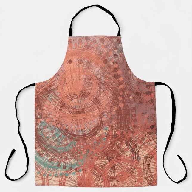 Crazy sketch random pattern. Chaos and variety. Mo Apron (Front)