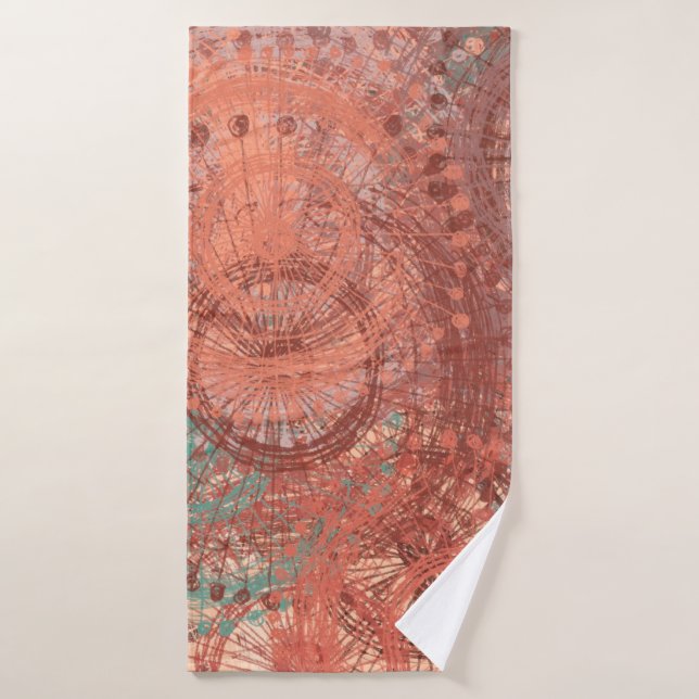 Crazy sketch random pattern. Chaos and variety. Mo Bath Towel (Bath Towel)