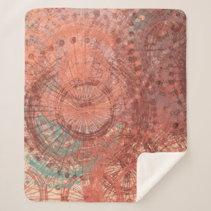 Crazy sketch random pattern. Chaos and variety. Mo Sherpa Blanket