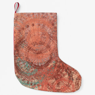 Crazy sketch random pattern. Chaos and variety. Mo Small Christmas Stocking