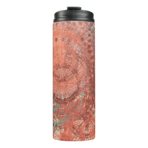 Crazy sketch random pattern. Chaos and variety. Mo Thermal Tumbler