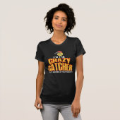 Crazy Softball Catcher Baseball Player Sport T-Shirt (Front Full)