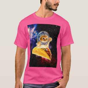 Crazy Space Taco Cat Funny T-Shirt