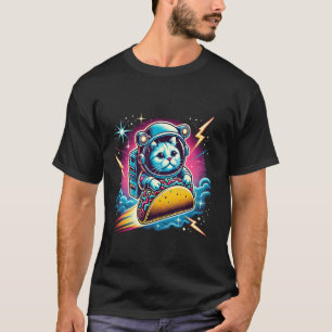 Crazy Space Taco Cat Funny T-Shirt