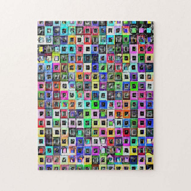 Crazy Squares iPad 3 Skin Jigsaw Puzzle (Vertical)