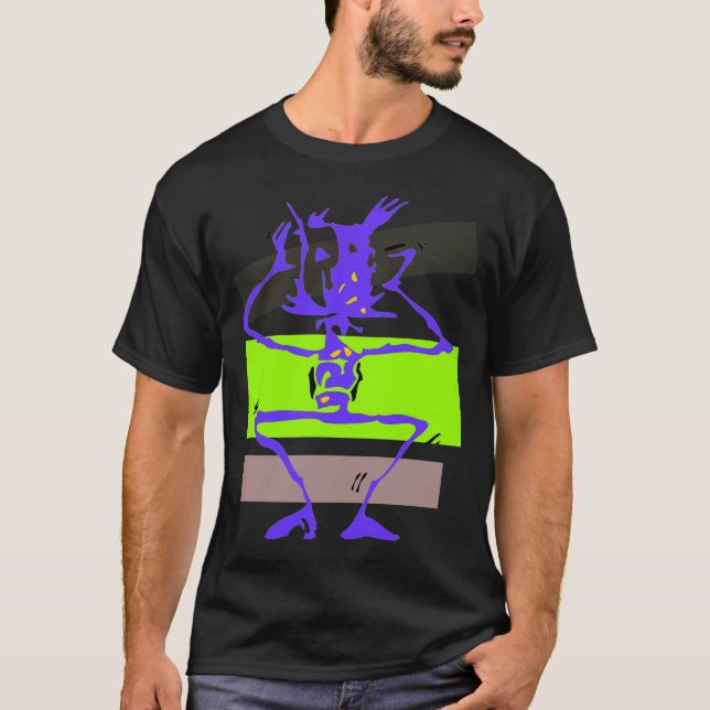 Crazy Stick Figure Monster T-Shirt (Front)