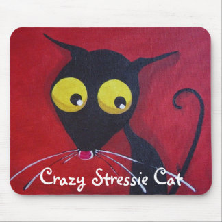 Crazy Stressie Cat Mouse Mat