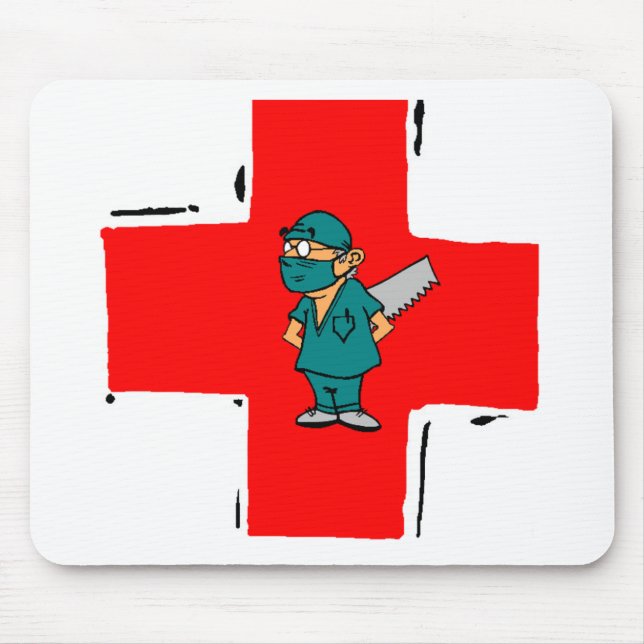 crazy surgeon mouse mat (Front)