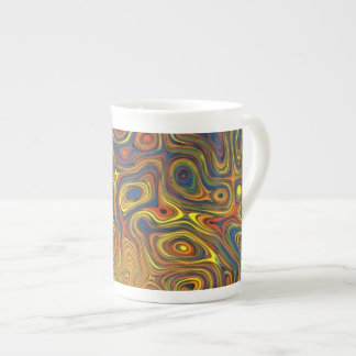 Crazy Swirls Bone China Mug, Abstract Design Mug