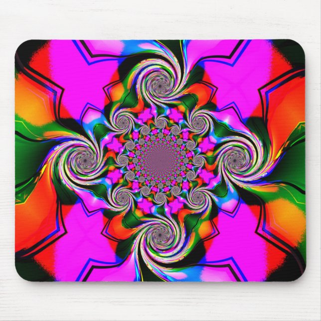 Crazy Swirls Mousepad (Front)