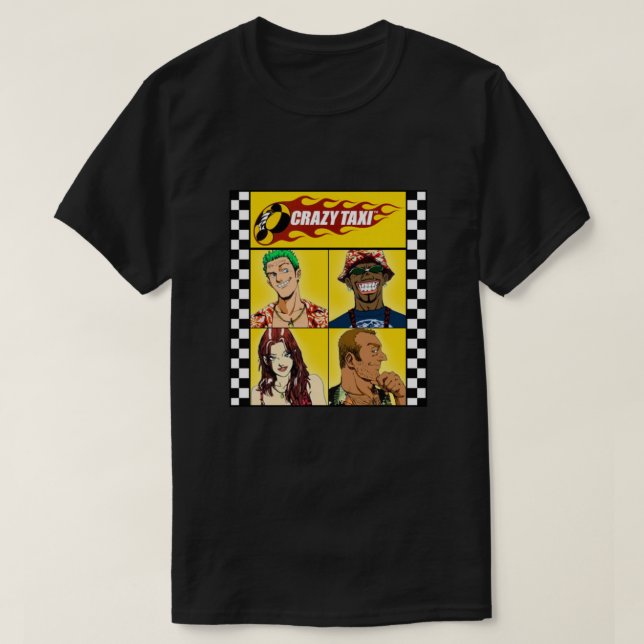 Crazy Taxi  T-Shirt (Design Front)