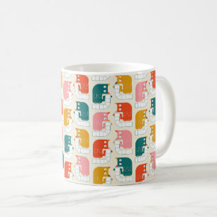 Crazy toilet paper cats coffee mug