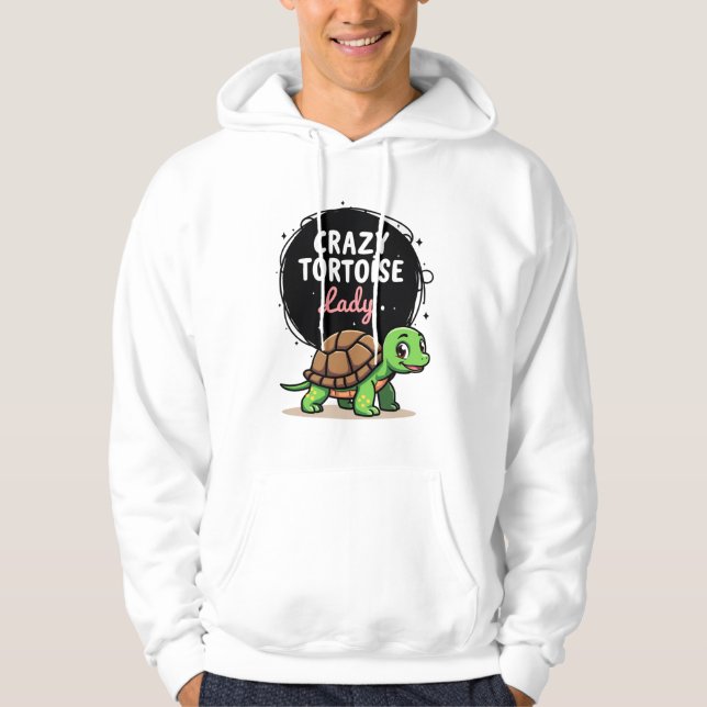 Crazy Tortoise Lady Tortoises Mom Women Turtle (2) Hoodie (Front)