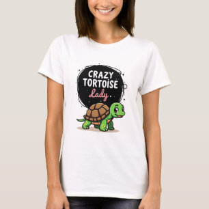 Crazy Tortoise Lady Tortoises Mom Women Turtle (2) T-Shirt