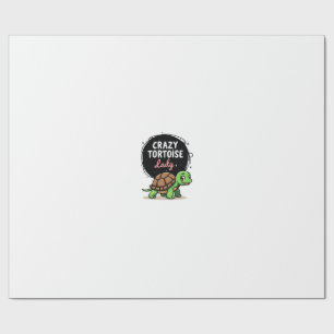 Crazy Tortoise Lady Tortoises Mom Women Turtle (2) Wrapping Paper