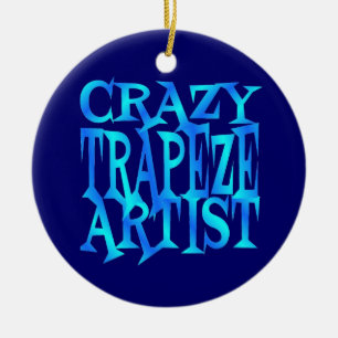 Crazy Trapeze Artist Ceramic Tree Decoration