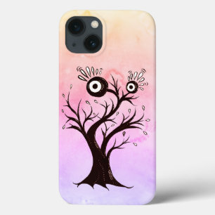 Crazy Tree Creature Ink Art Pink Fantasy iPhone 13 Case