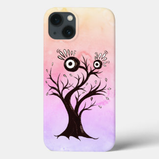 Crazy Tree Creature Ink Art Pink Fantasy iPhone 13 Case