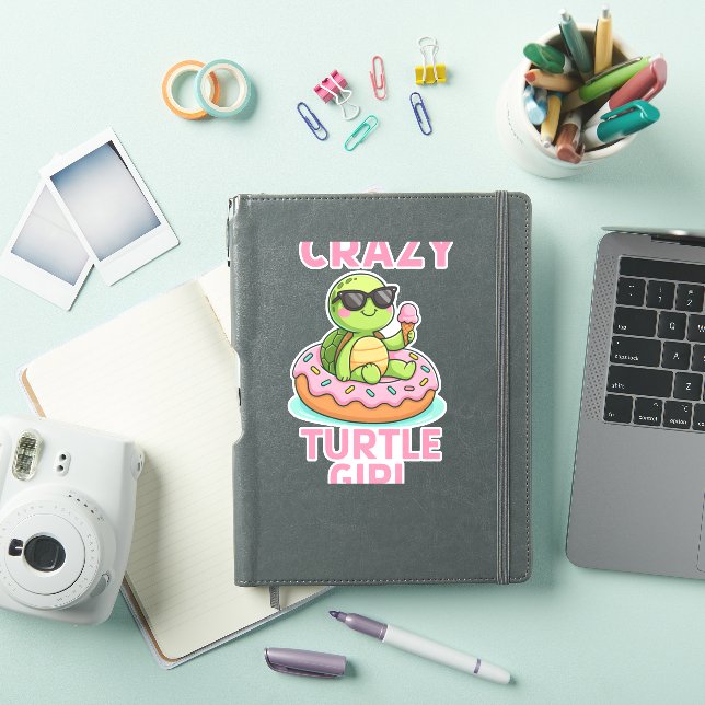 Crazy turtle girl (iPad Cover)
