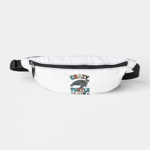 Crazy Turtle Lady Vintage Sea Turtle Shirt Design_ Bum Bags