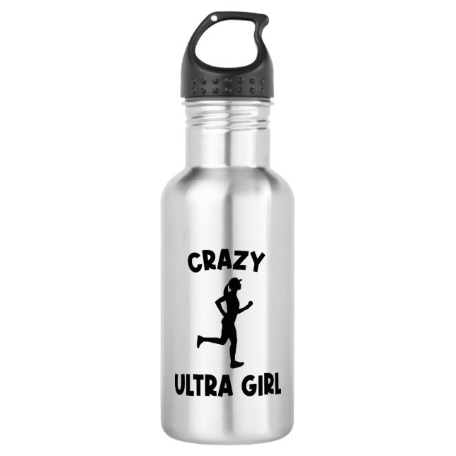 Crazy Ultra Running Girl 532 Ml Water Bottle (Front)