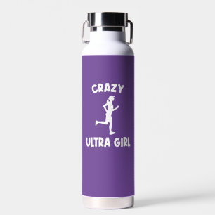 Crazy Ultra Running Girl Water Bottle