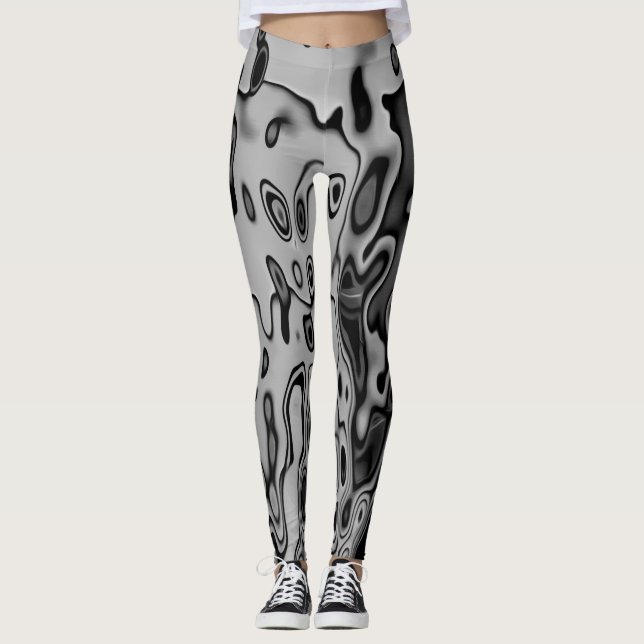 Crazy Unique Abstract Pattern Leggings (Front)