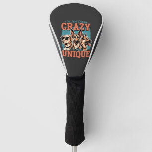 Crazy Unique Dog Lover Golf Head Cover