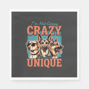 Crazy Unique Dog Lover Napkin