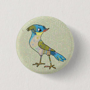 Crazy Vogel 3 Cm Round Badge