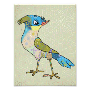 Crazy Vogel Photo Print