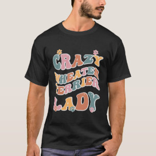 Crazy Wheaten Terrier Lady Backprint T-Shirt