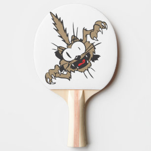 Crazy Wild Cat Ping Pong Paddle