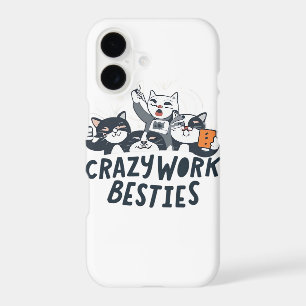 Crazy Work Besties Taking Selfies Work Bestie Gift