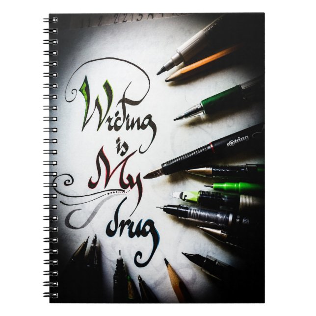 Crazy writer manifesto  notebook (Front)