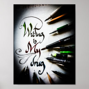 Crazy writer manifesto poster